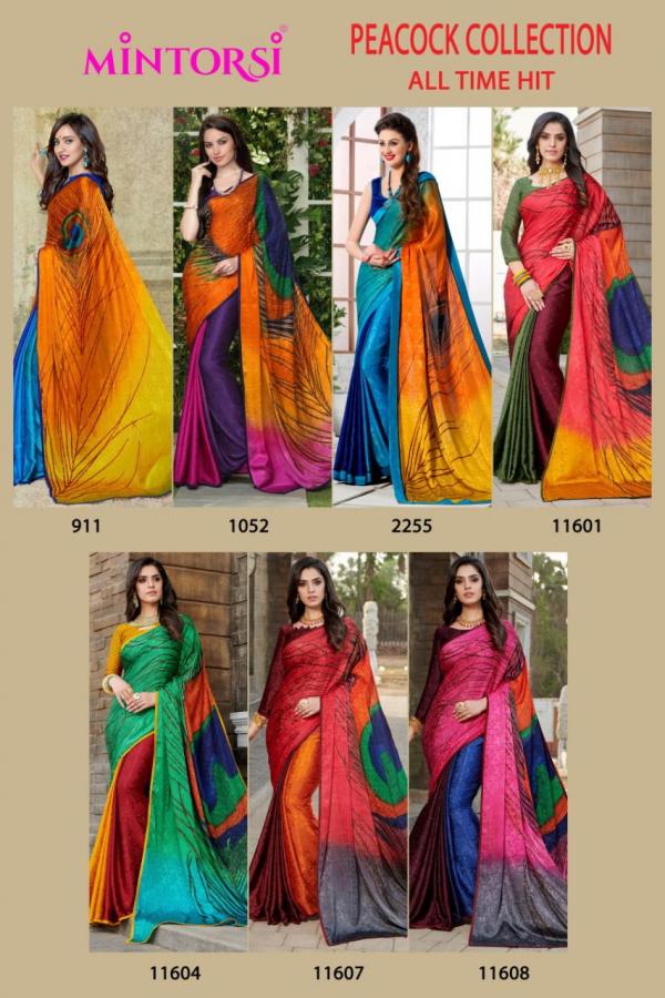 Mintorsi Peacock All Time Hit Fancy Silk Designer Exclusive Saree Collection